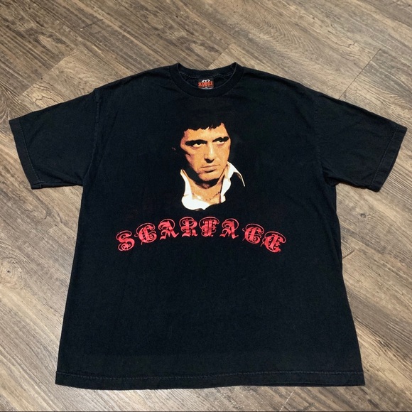 Vintage Scareface T-Shirt By Dragonfly Clothing